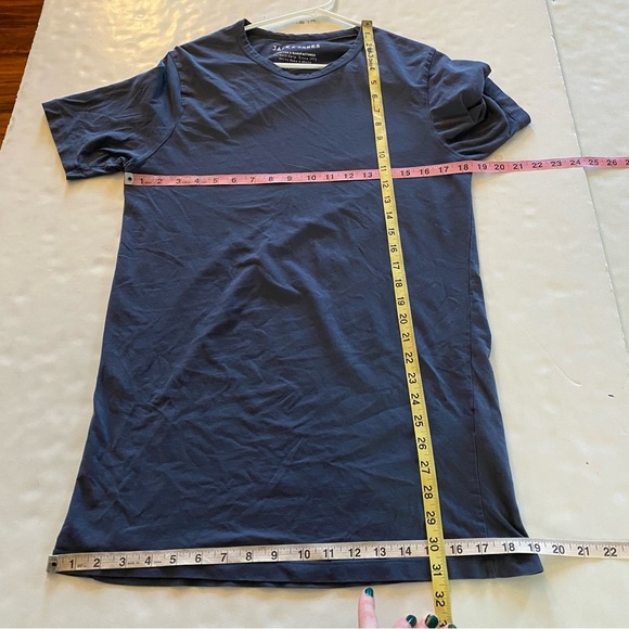Jack & Jones Tshirt Mens Size Large Navy Blue Gray Short Sleeve Crewneck Soft - Picture 8 of 8